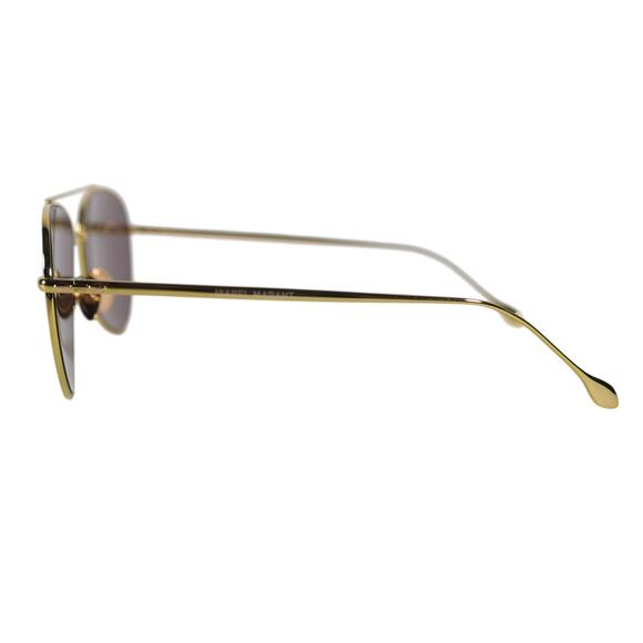 Isabel Marant Metal Aviator Sunglasses - Yellow Gold / Yellow Mirror - NWT main image 7